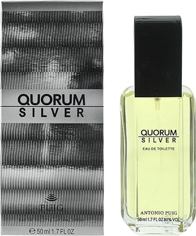 Antonio Puig Quorum Silver  50ml EDT Spray