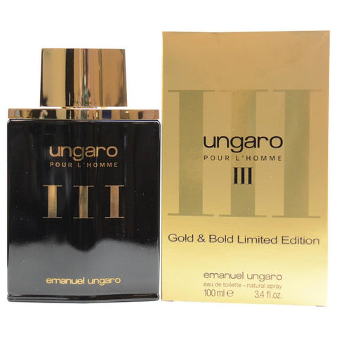 Emanuel Ungaro Pour L'Homme III Gold & Bold Limited Edition 100ml Spray
